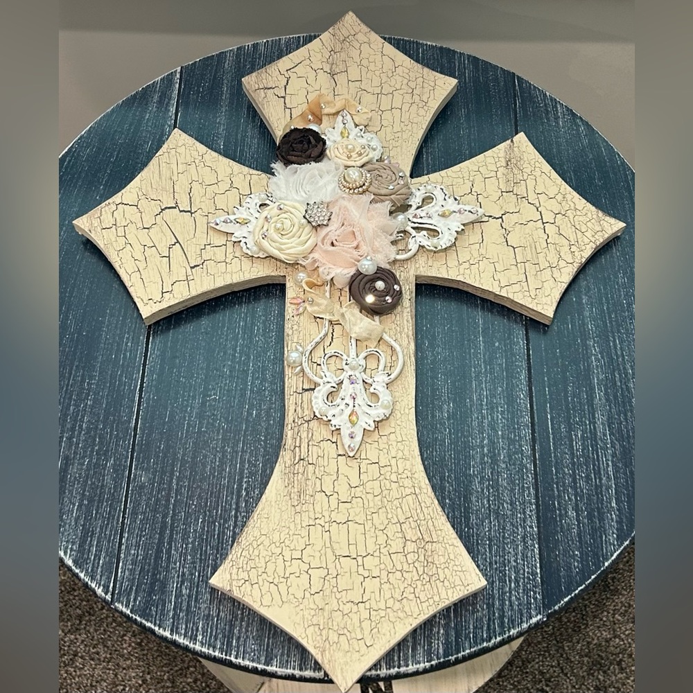 Shabby Chic Wood Cross